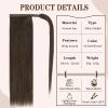 Straight Human Hair Wrap-Around Ponytail Extension view 3