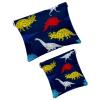 Cactus-Pattern Cosmetic Bag with Snap Closure, Waterproof Travel Makeup Pouch, Multicolor 09, 7.1 x 5.8 in / 4.7 x 4.5 in view 1