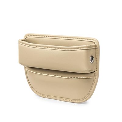 NURCIX Car Seat Organizer, Compatible with Cadillac XTS ATS SRX SLS XLR BLS GT4, Beige, 3-Pack