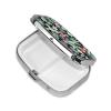 Square Cactus-Print Pill Box with Metal Coating view 2