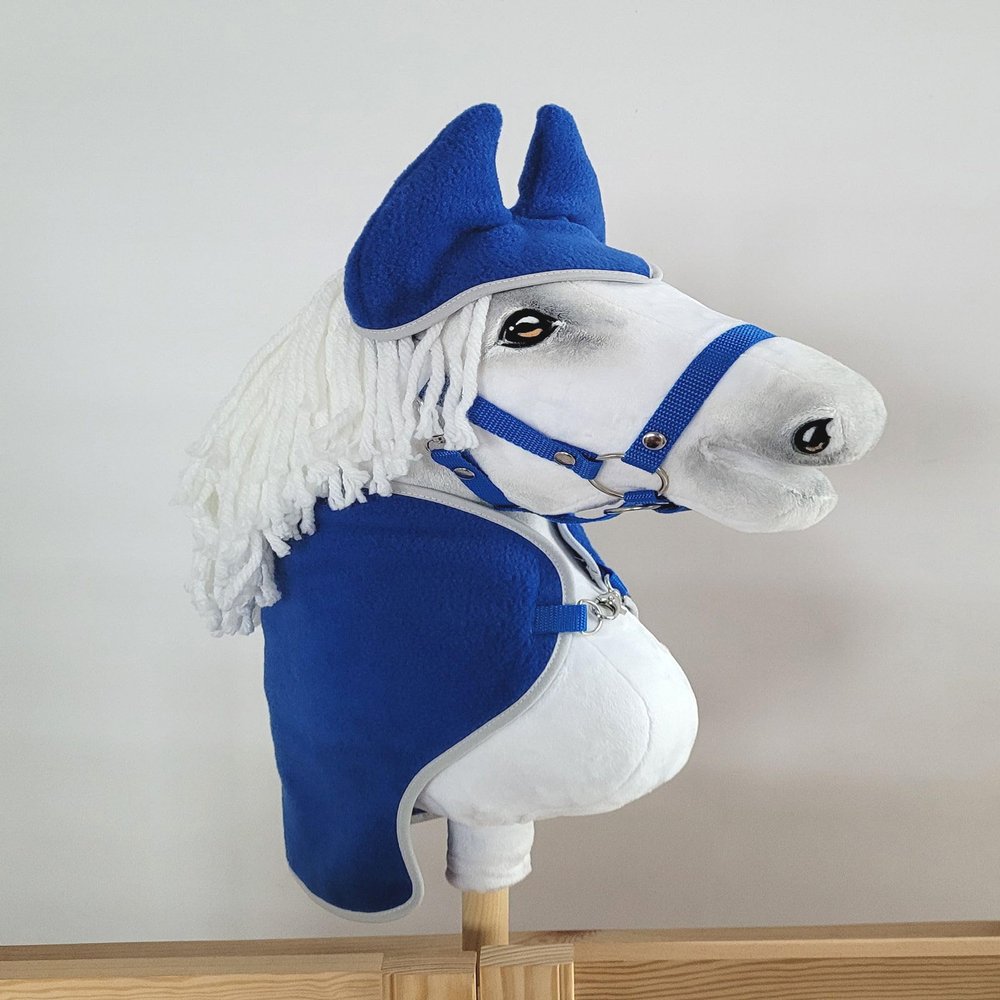 Hobby Horse A3 Set: Blanket + Ear Bonnet - Cornflower