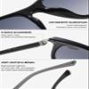 Lanomi Bifocal Reading Sunglasses for Women and Men, UV Protection, Gray-Brown Gradient Lenses, Black Frame view 4