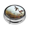 Round Portable Pill Organizer with Hunting Design view 2