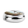 Round Portable Pill Organizer with Hunting Design view 3