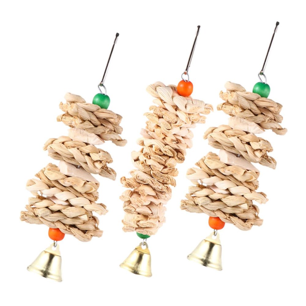 VANZACK 3-Piece Bird Toys for Budgies and Parrots