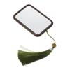 Wooden Makeup Hand Mirror with Tassel view 1