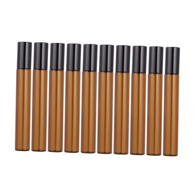 HAPINARY 10 ml Glass Roller Bottles, Refillable, 10-Pack