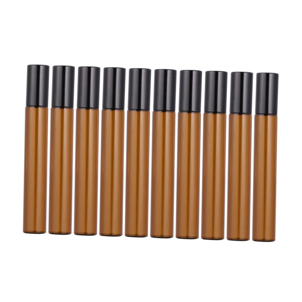 HAPINARY 10 ml Glass Roller Bottles, Refillable, 10-Pack