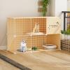 Large Indoor Metal Wire Cat Cage with Hammock and Ladder view 1