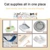 Large Indoor Metal Wire Cat Cage with Hammock and Ladder view 2