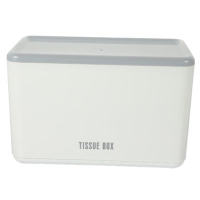 Amosfun Wall-Mounted Plastic Tissue Box Holder, No Drilling Required