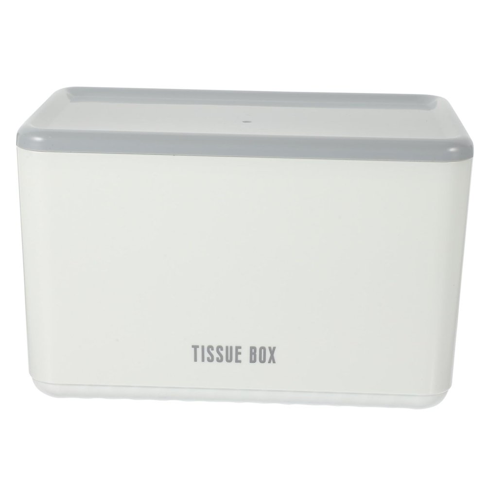 Amosfun Wall-Mounted Plastic Tissue Box Holder, No Drilling Required