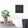 Wooden Sign with Bible Verse “Never Be Lacking in Zeal, But Keep Your Spiritual Fervor,” 12 x 12 in, Wall Art and Bedroom Decor view 4