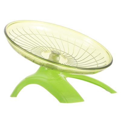 Silent Plastic Hamster Wheel with Stand, Light Green