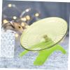 Silent Plastic Hamster Wheel with Stand, Light Green view 2