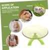 Silent Plastic Hamster Wheel with Stand, Light Green view 3
