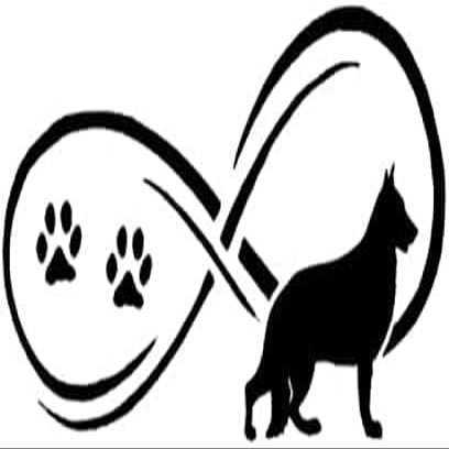 SANTPOT 15 cm D German Shepherd Paw Print Car Sticker, Funny Vinyl Decal