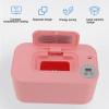 SIXRUN Baby Wipe Warmer, Adjustable Temperature, Portable USB Wipe Holder and Dispenser, Pink view 4