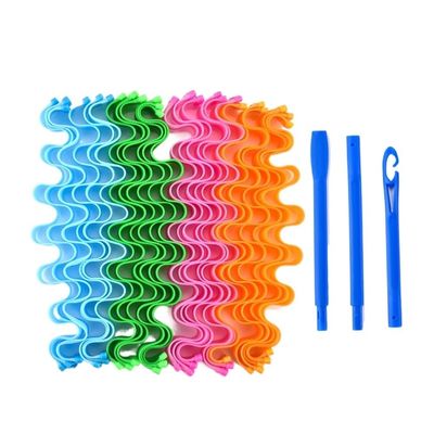 Heatless Magic Wave Hair Curlers, Soft Curling Rods, 24-Piece Set, 50 cm