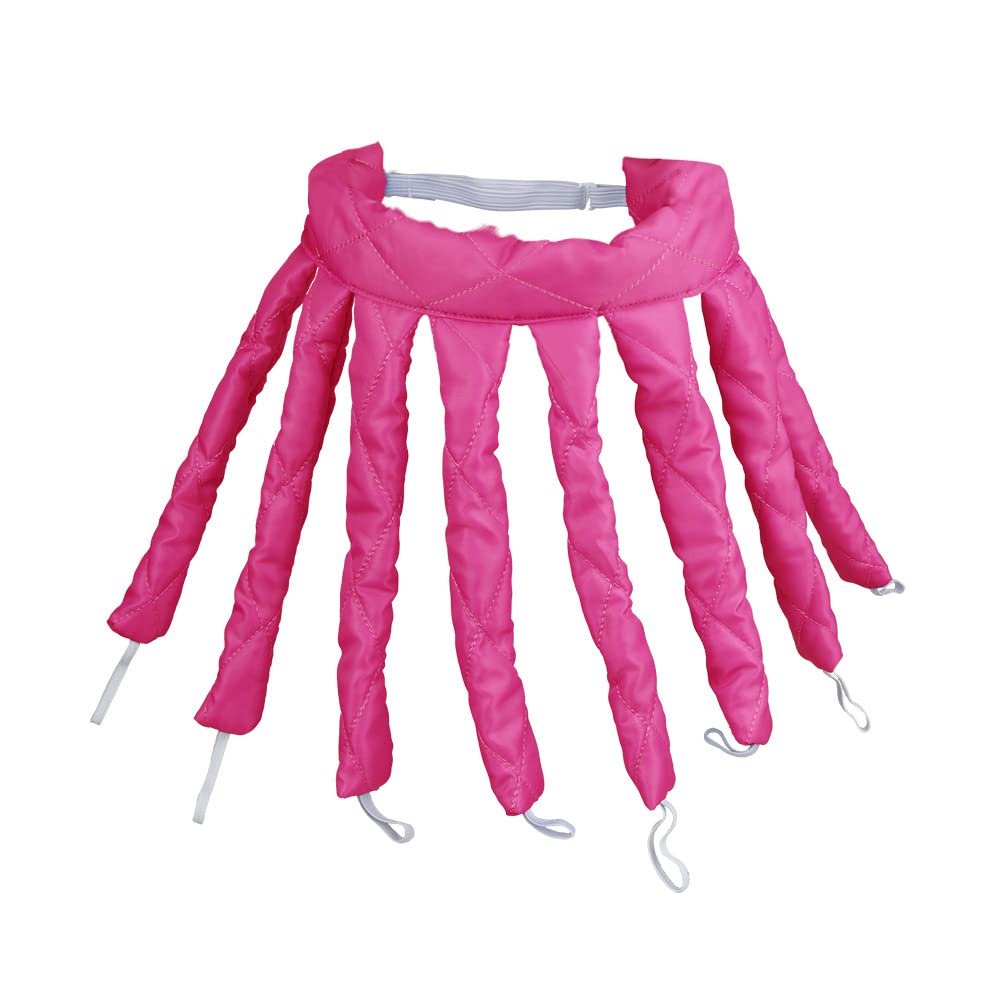 Heatless Curling Rod Headband, Rose Red