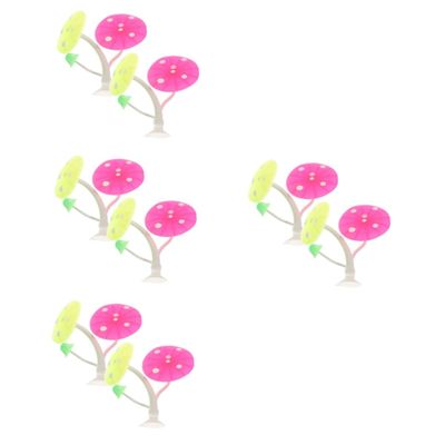 Yardwe 8-Piece Silicone Mushroom Hideout for Betta Fish