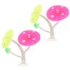 Yardwe 8-Piece Silicone Mushroom Hideout for Betta Fish view 2