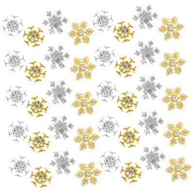 Healvian 160-Piece Snowflake Nail Decorations for Creative Nail Art