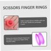 Kisangel 12 Silicone Finger Rings for Scissors view 4