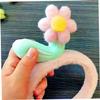 2-Piece Headband Set for Face Washing and Makeup, Pink Flower view 2
