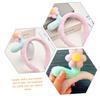2-Piece Headband Set for Face Washing and Makeup, Pink Flower view 4
