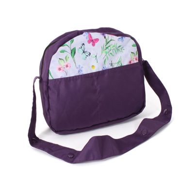 Bayer Chic 2000 Doll Diaper Bag with Accessories | Flowers Purple