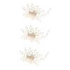 MAGICLULU 3-Piece Elegant Bridal Rhinestone Hair Comb Set for Wedding Day Decorations view 1