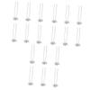 MAGICLULU 18-Piece Set of Women's U-Shaped Rhinestone Snowflake Hairpins, White view 1