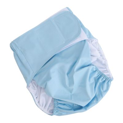 Urinary Incontinence Protection Diapers, Snug Cloth Diapers for Adults and Nursing Women (Light Blue)