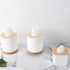 Multifunctional Tissue Box Holder with Removable Wood Cover view 3