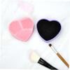 Heart-Shaped Silicone Box for Quick Makeup Sponge Cleaning view 2