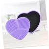 Heart-Shaped Silicone Box for Quick Makeup Sponge Cleaning view 3