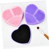 Heart-Shaped Silicone Box for Quick Makeup Sponge Cleaning view 4