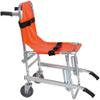 Lightweight Aluminum Stair Chair with Quick-Release Buckles for Ambulances and Firefighters, Orange view 3