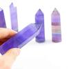JRXFXEKW 3-Piece Natural Purple Fluorite Point Energy Wands, 65–75 mm, for Feng Shui view 4