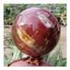 JRXFXEKW Natural Wood Sphere with Quartz Crystal view 1