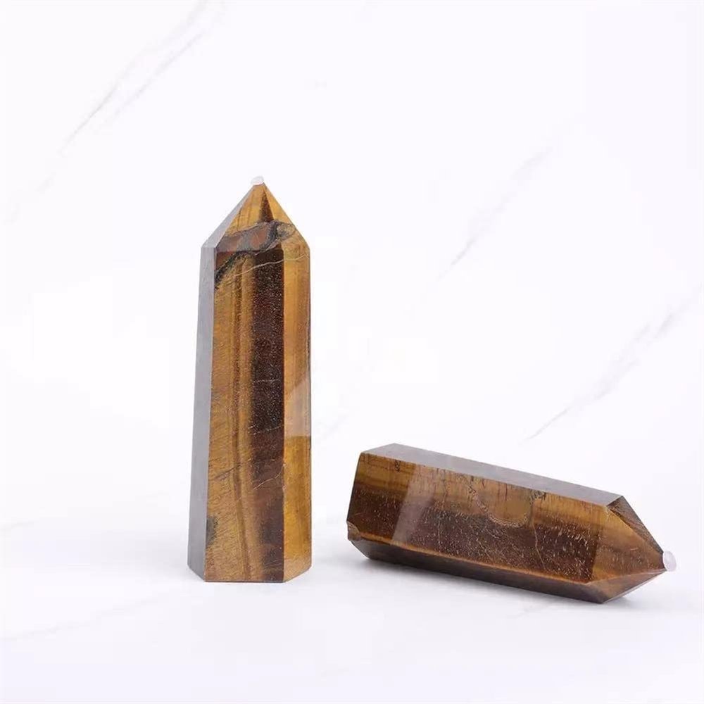 JRXFXEKW 1pc 300–1000g Natural Quartz Crystal Gift Wand, Tiger's Eye Stone Point for Home Crystal Decor