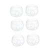 JECOMPRIS Gas Stove Knob Covers, 6-Pack, White Plastic Safety Covers with Childproofing view 1