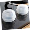 JECOMPRIS Gas Stove Knob Covers, 6-Pack, White Plastic Safety Covers with Childproofing view 4