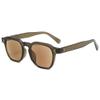 VEVESMUNDO Square Tinted Sunglasses Reading Glasses for Women and Men, +1.0 to +4.0, Brown Frame and Lenses, +3.0 view 1