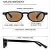 VEVESMUNDO Square Tinted Sunglasses Reading Glasses for Women and Men, +1.0 to +4.0, Brown Frame and Lenses, +3.0 view 2