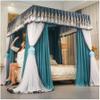 GLMGBP European Canopy Bed Mosquito Net with Stand, Double Seasonal Canopy view 2