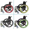 FNEDYHK 1 Pair Silicone Wheelchair Pushrim Covers, Non-Slip Grip and Traction Enhancers, A, 24 in view 3