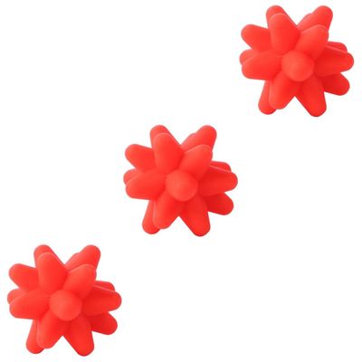 FRCOLOR 3-Piece Elastic Silicone Fitness Balls for Kids Training
