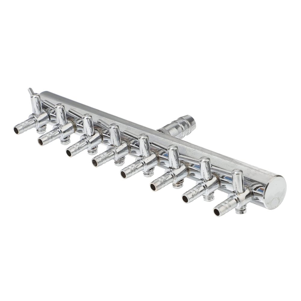 ORFOFE 8 8-Lever Aquarium Airflow Diverter, Metal Oxygen Tube Dispenser